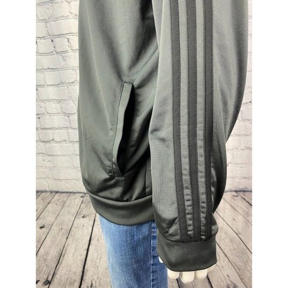 Men's adidas Tiro Track Jacket Charcoal Grey/Black Windbreaker Full Zipper sz XL - Picture 7 of 12
